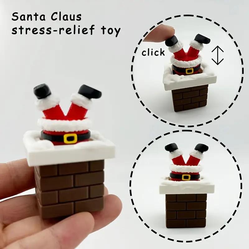 3D Printing Toys - ตุ๊กตาซานตาคลอสตกจากปล่องไฟ ของตกแต่งคริสต์มาสแบบพิมพ์ 3 มิติ ของเล่นน่ารัก สนุก