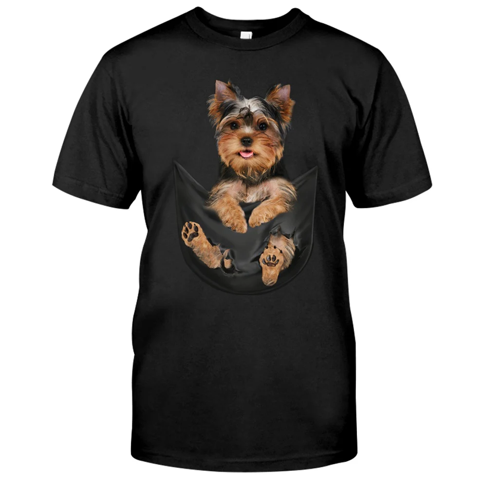 3D Printing Yorkshire - CLOOCL ผ้าฝ้าย TShirt แฟชั่นฤดูร้อน Yorkshire Terrier