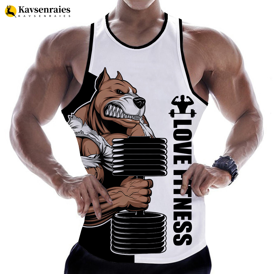 3D Printing Services - Rottweiler รักฟิตเนส 3D พิมพ์เสื้อสัตว์พิมพ์ Tops Tees