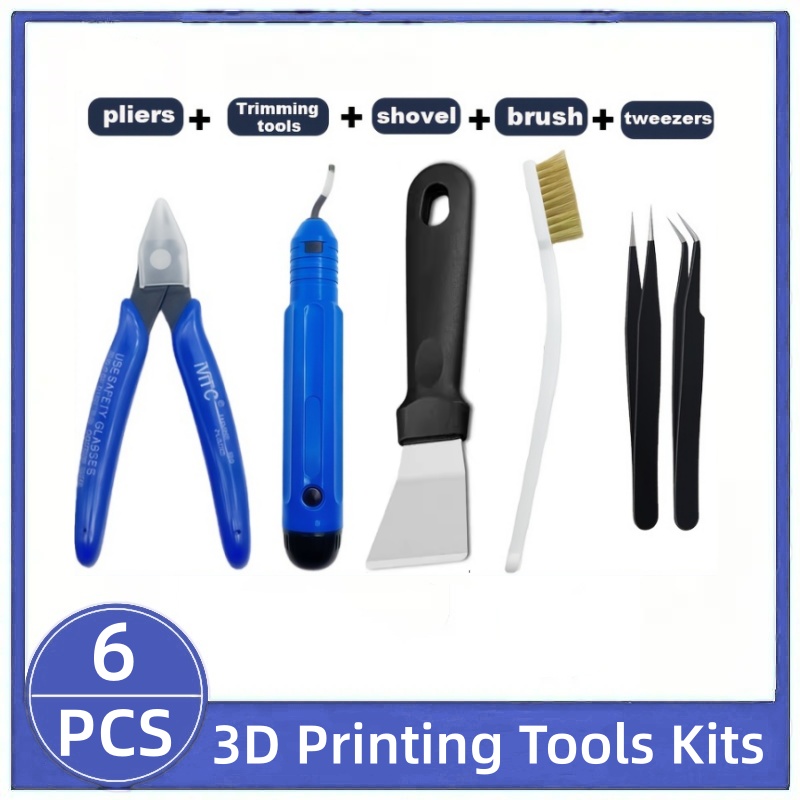 3D Print Removal Tool - เครื่องมือพิมพ์ 3 มิติ, เครื่องมือหลากหลายประเภท, กรรไกร, เข็มทำความสะอาด,