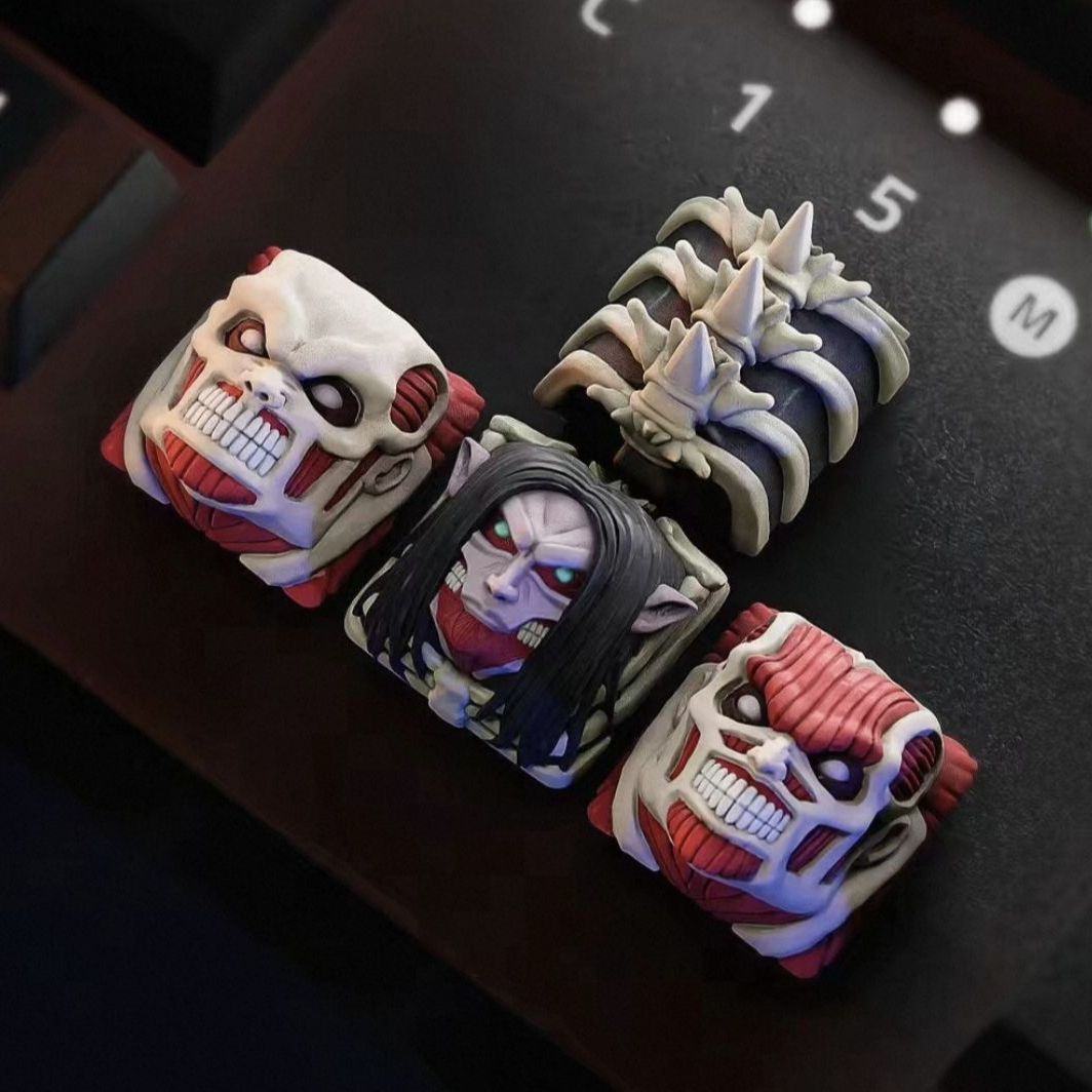 3D Printing Keyboard Keys - ชุดคีย์แคป NEW Attack on Titan รุ่น