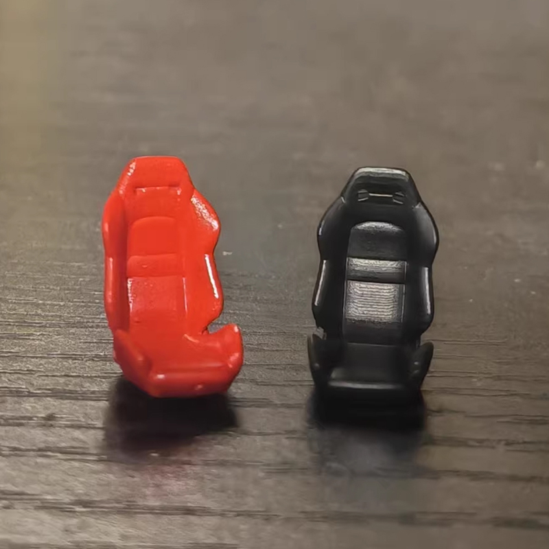 3D Printing Diecast Cars - โมเดลเบาะรถแข่งขนาด 1/64 จำนวน 1 ชิ้น สีดำ/แดง