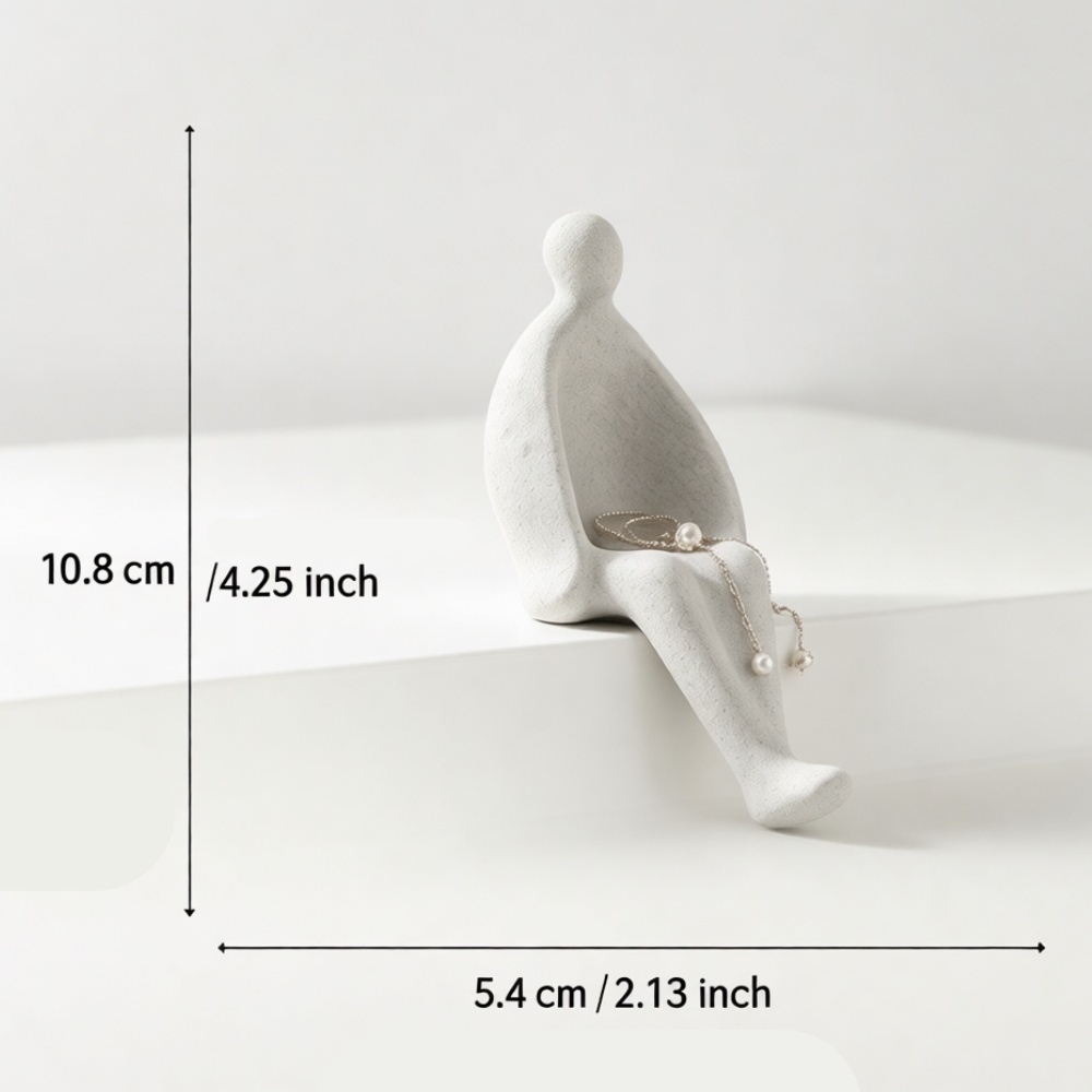 แท่นโชว์เครื่องประดับรูปคนนั่ง - 3D Printing Ring Holder บทวิจารณ์และราคา