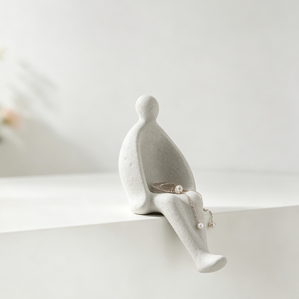 แท่นโชว์เครื่องประดับรูปคนนั่ง - 3D Printing Ring Holder บทวิจารณ์และราคา