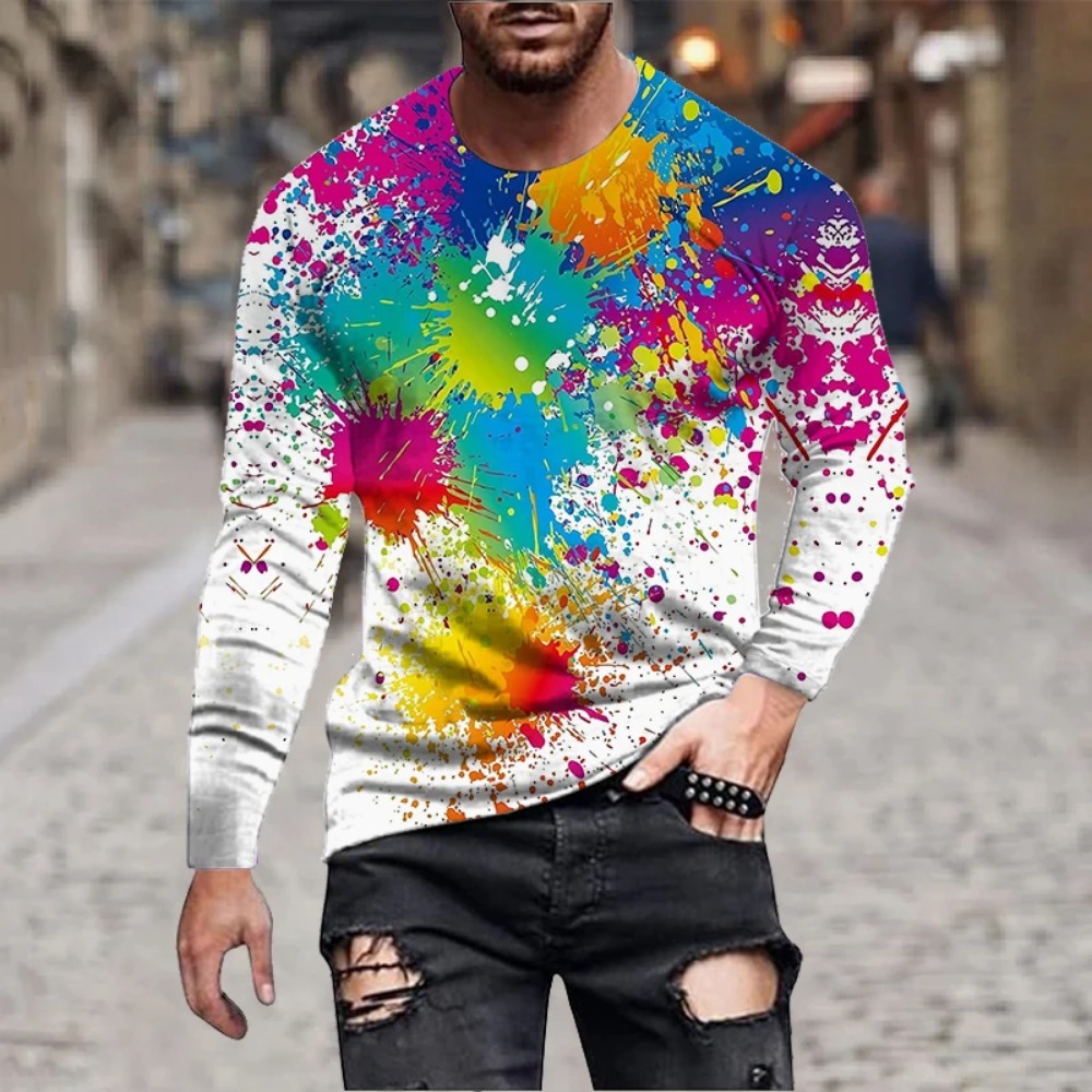 เสื้อยืดแขนยาวพิมพ์ลาย 3D ลายส - 3D Printing Jersey บทวิจารณ์และราคา