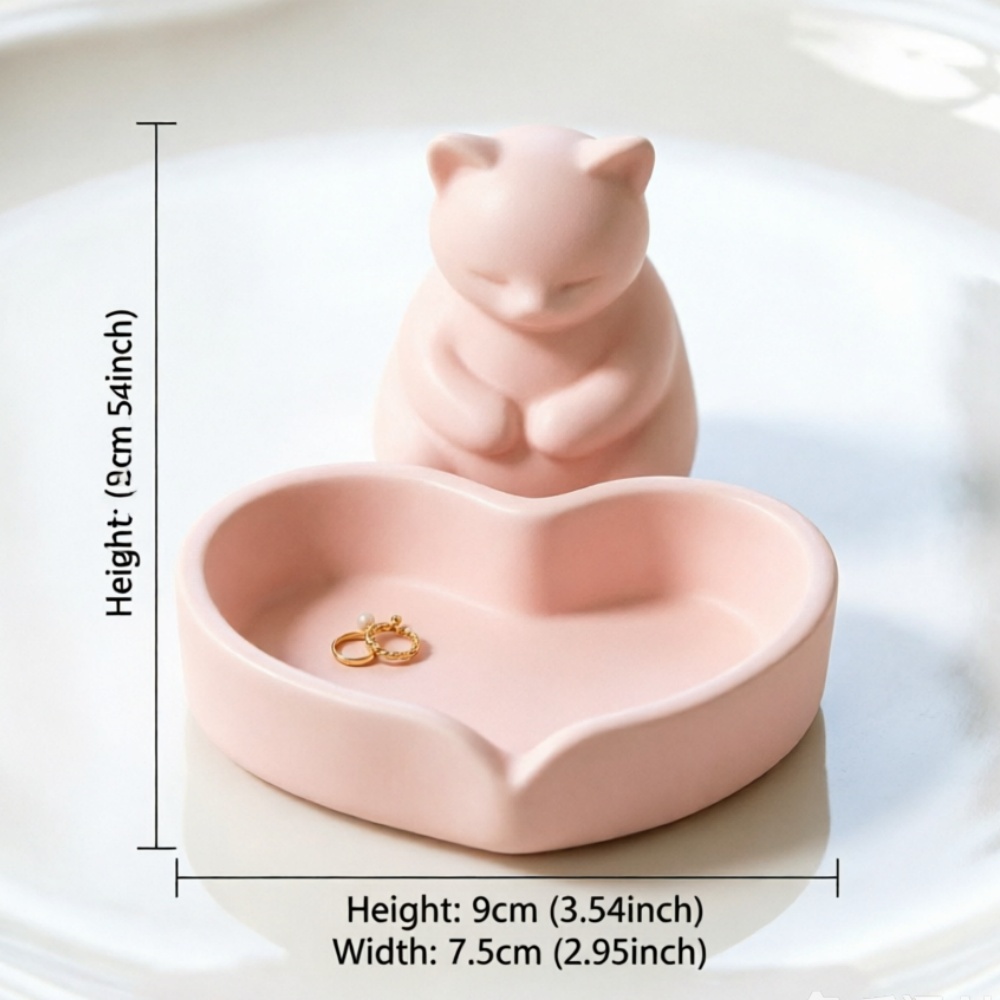ถาดใส่เครื่องประดับรูปแมวสีชมพ - 3D Printing Ring Holder บทวิจารณ์และราคา