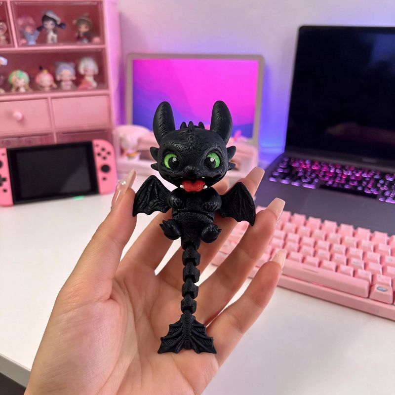 จี้มังกรขยับได้พิมพ์ 3 มิติ ไน - 3D Printing Toys บทวิจารณ์และราคา