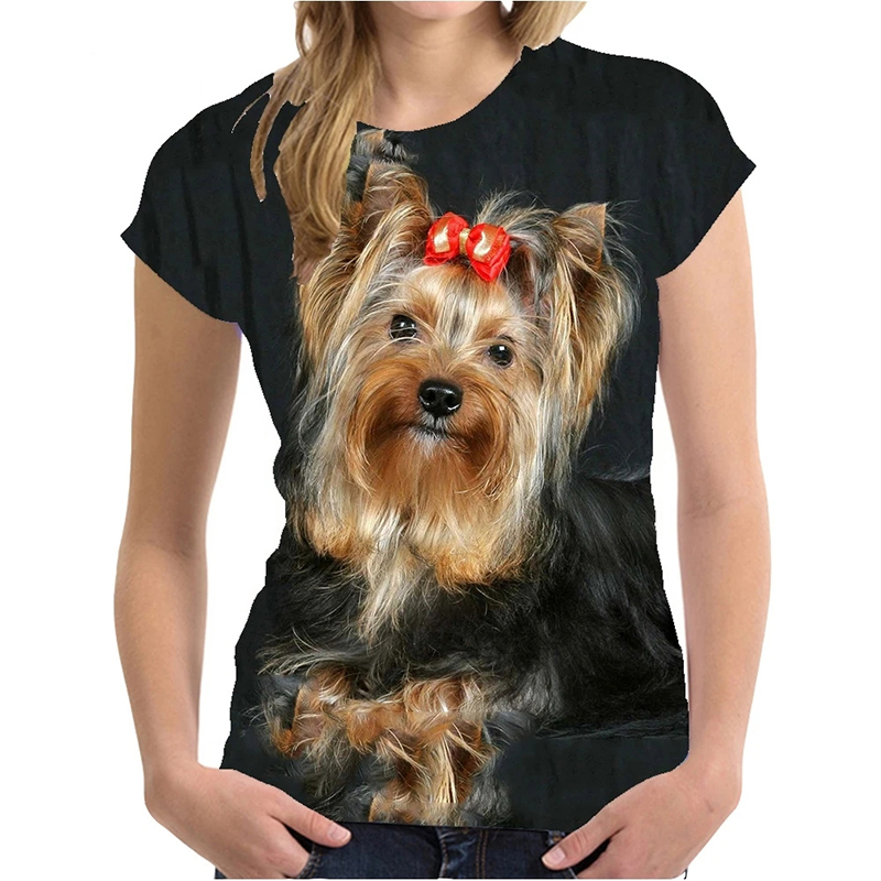 Yorkshire Terrier เสื้อยืดพิมพ - 3D Printing Yorkshire บทวิจารณ์และราคา