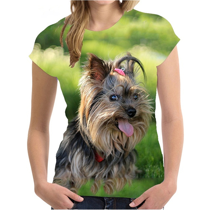 Yorkshire Terrier เสื้อยืดพิมพ - 3D Printing Yorkshire บทวิจารณ์และราคา