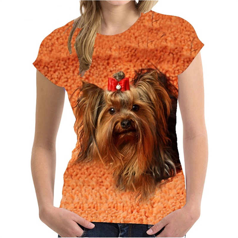 Yorkshire Terrier เสื้อยืดพิมพ - 3D Printing Yorkshire บทวิจารณ์และราคา