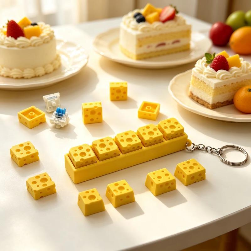 พวงกุญแจชีสพิมพ์ 3 มิติ ของเล่ - 3D Printing Keyboard Keys บทวิจารณ์และราคา