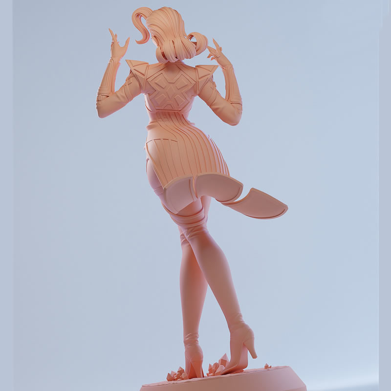 2 รูปแบบการ์ตูน 6411 Queen 3D  - 3D Printing Character บทวิจารณ์และราคา