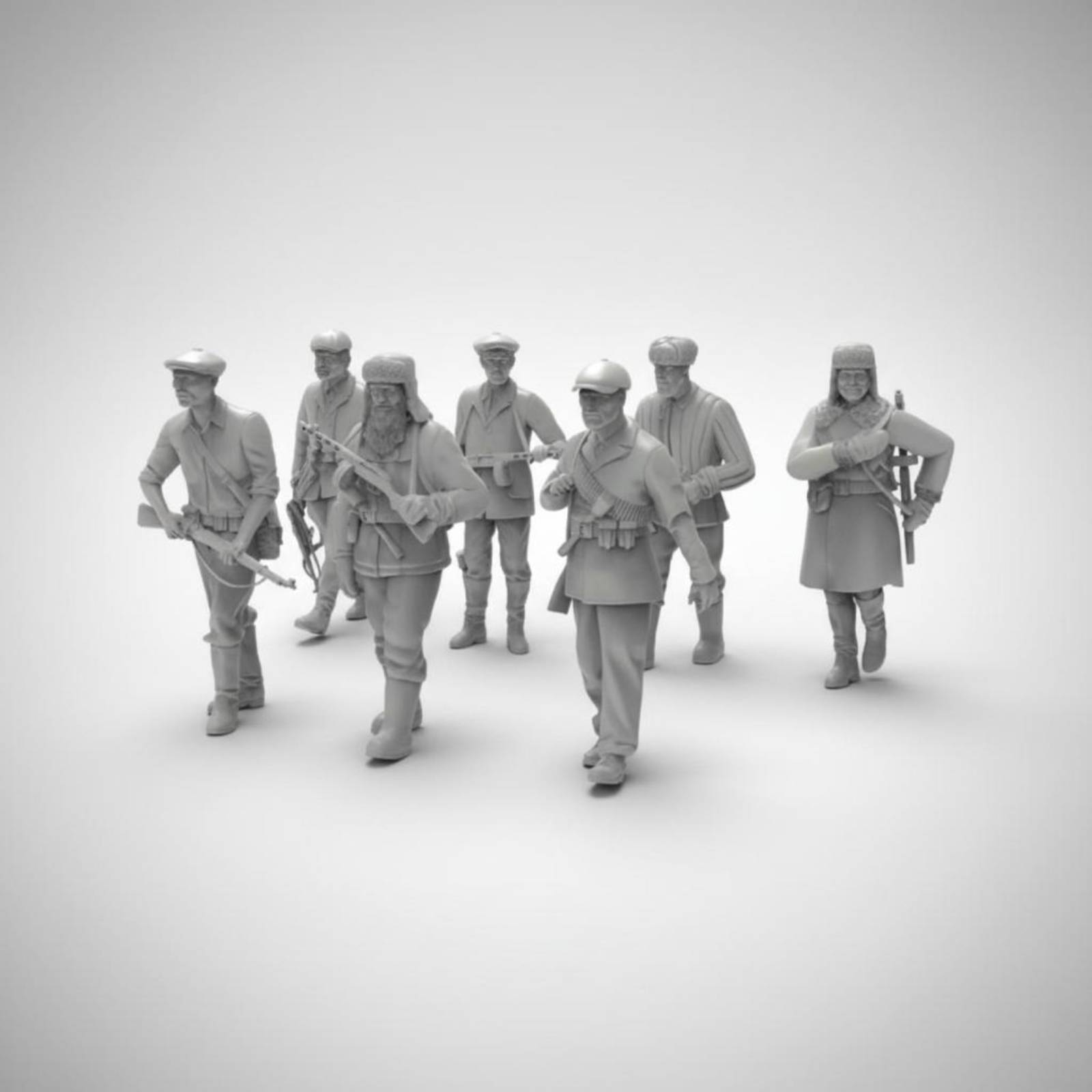 7 ชิ้น ฟิกเกอร์ทหารสงครามโลกคร - 3D Printing Figure บทวิจารณ์และราคา