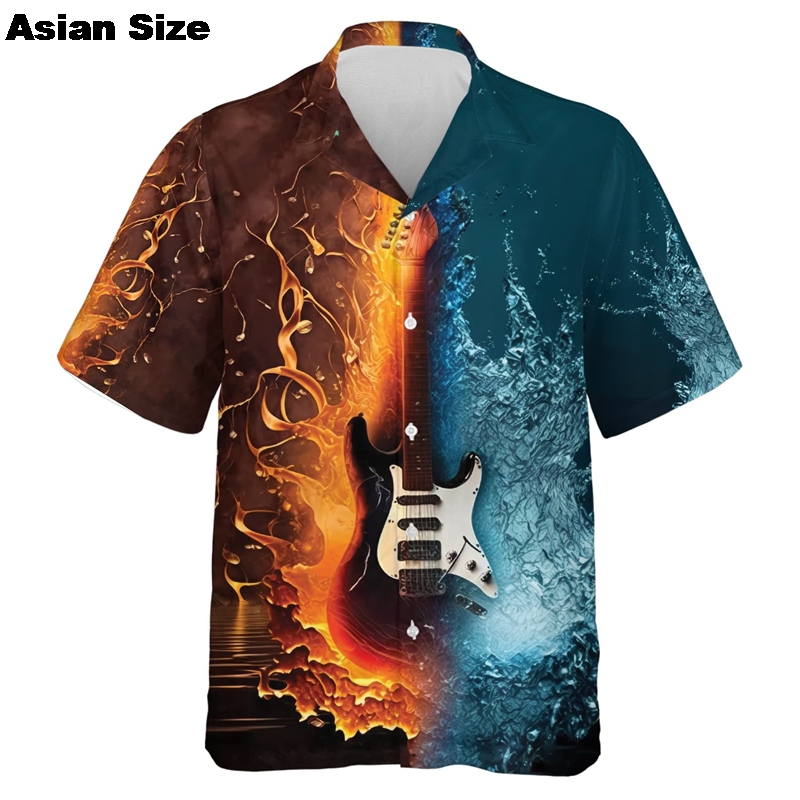 เสื้อสําหรับชายเพลงกีตาร์พิมพ์ - 3D Printing Guitar บทวิจารณ์และราคา