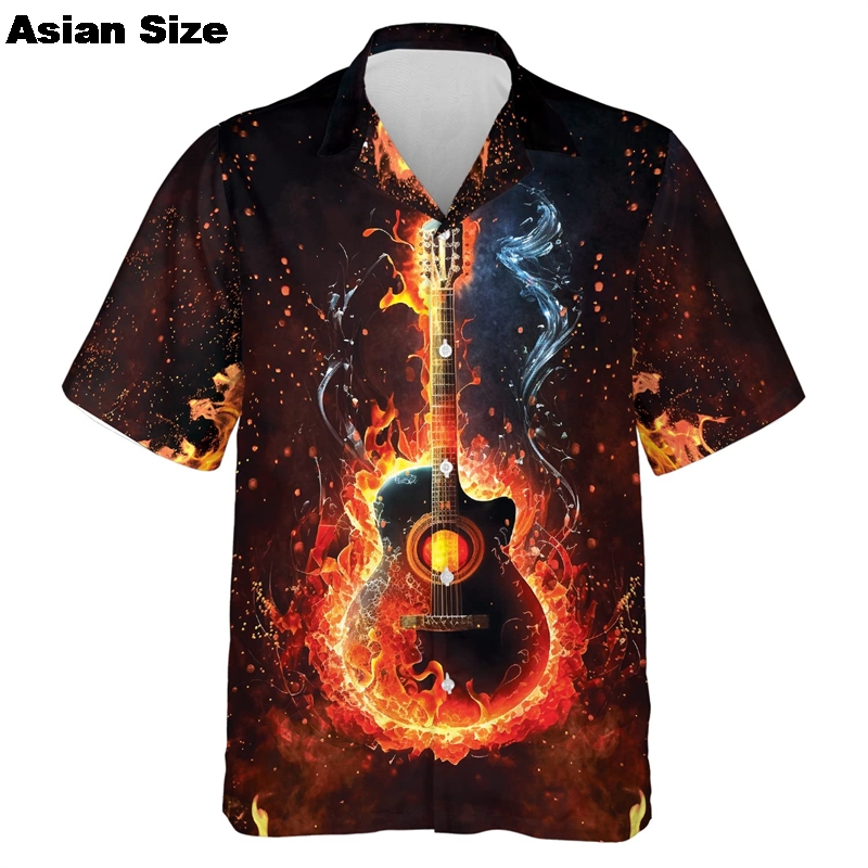 เสื้อสําหรับชายเพลงกีตาร์พิมพ์ - 3D Printing Guitar บทวิจารณ์และราคา