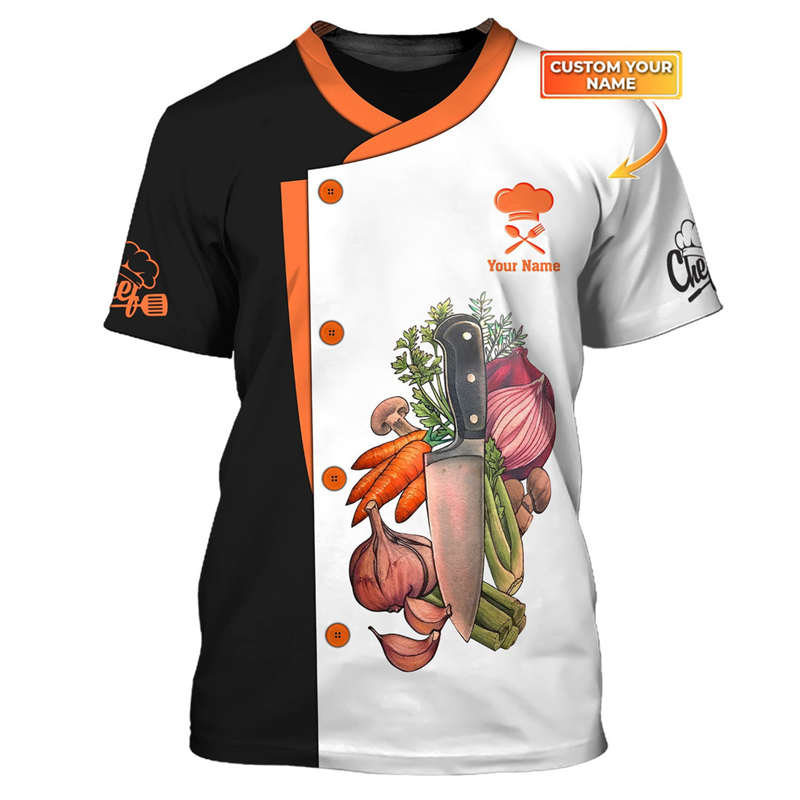 Chef ทํางานเสื้อยืดที่กําหนดเอ - 3D Printing Services บทวิจารณ์และราคา