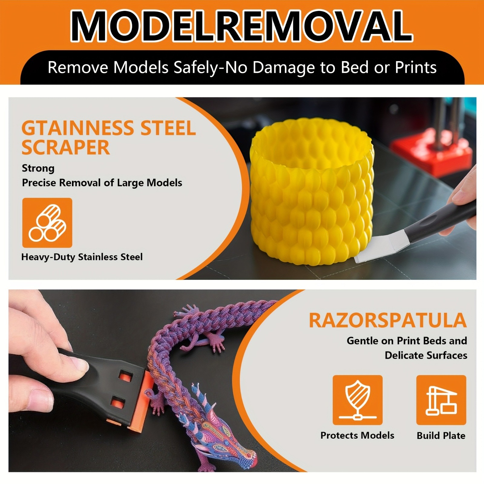 ชุดเครื่องมือเครื่องพิมพ์ 3 มิ - 3D Print Removal Tool บทวิจารณ์และราคา
