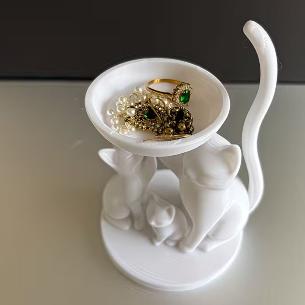 ถาดใส่เครื่องประดับรูปแมวการ์ต - 3D Printing Ring Holder บทวิจารณ์และราคา