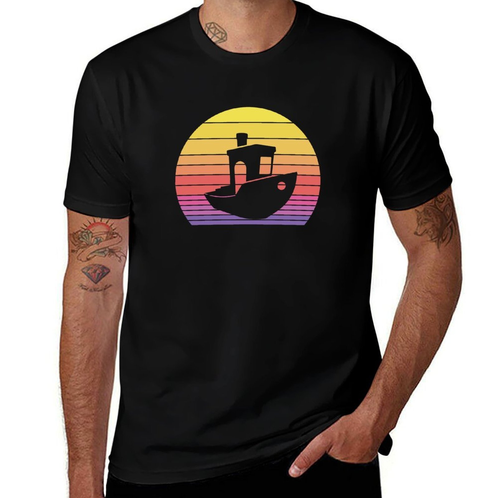 เสื้อยืดลายพระอาทิตย์ตกแบบวินเ - 3D Printing Quote บทวิจารณ์และราคา