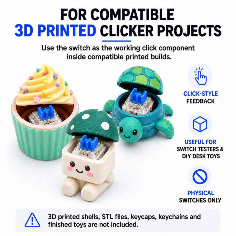สวิตช์คีย์บอร์ดแบบกลไกสีน้ำเงิ - 3D Print Removal Tool บทวิจารณ์และราคา