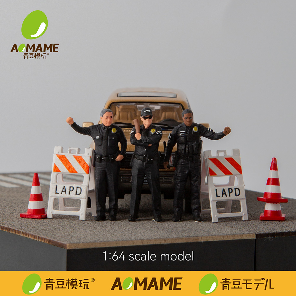 ชุดฟิกเกอร์เรซินตำรวจ LAPD ขนา - 3D Printing Diecast Cars บทวิจารณ์และราคา
