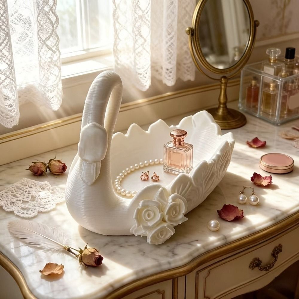 ถาดใส่เครื่องประดับรูปหงส์พิมพ - 3D Printing Ring Holder บทวิจารณ์และราคา