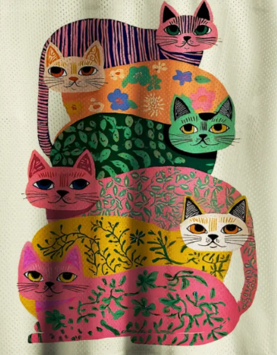 ลายทางสีสันแบบเรโทร, ลายแมววาด - 3D Printing Jersey บทวิจารณ์และราคา