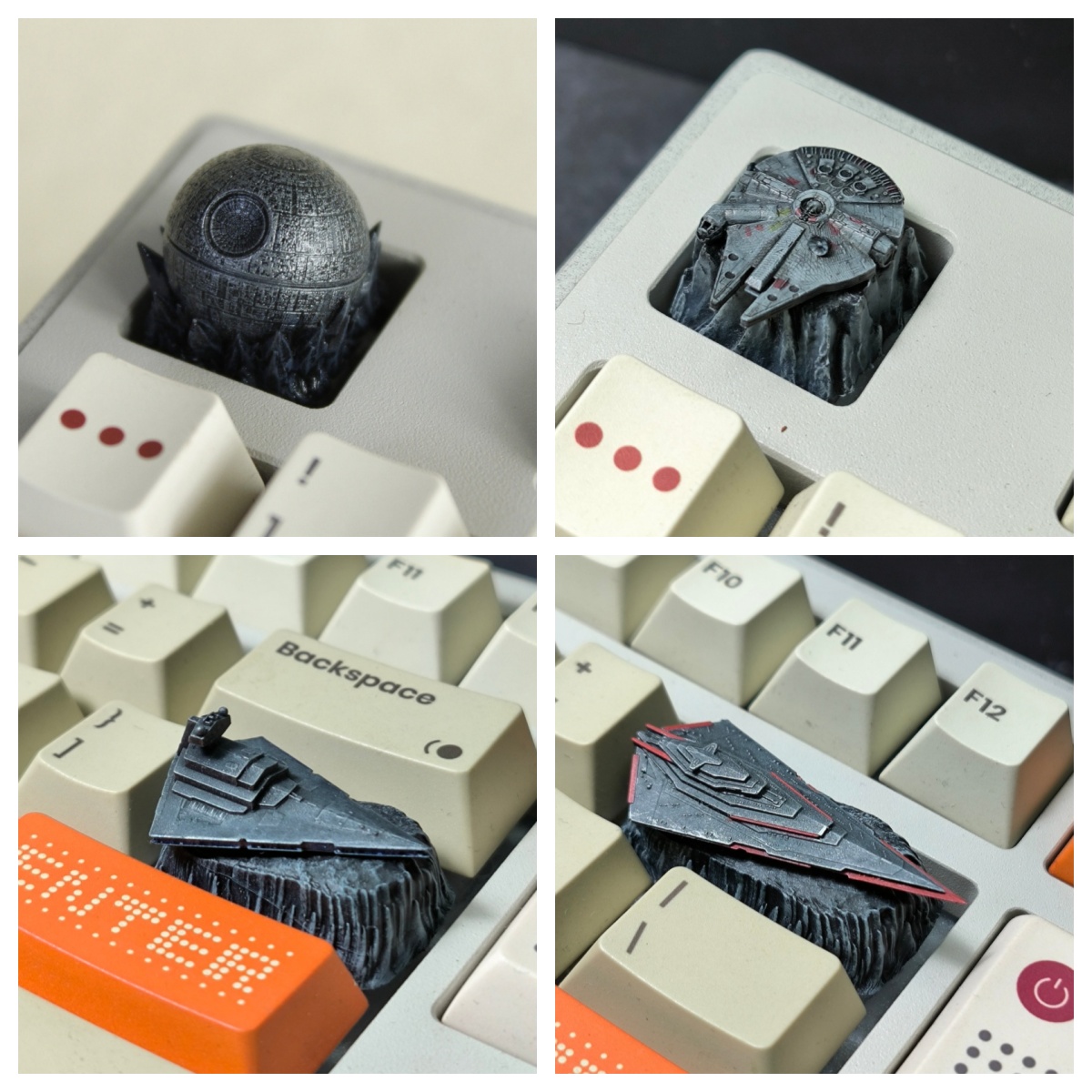 HCY Death Star Artisan Keycap  - 3D Printing Keyboard Keys บทวิจารณ์และราคา