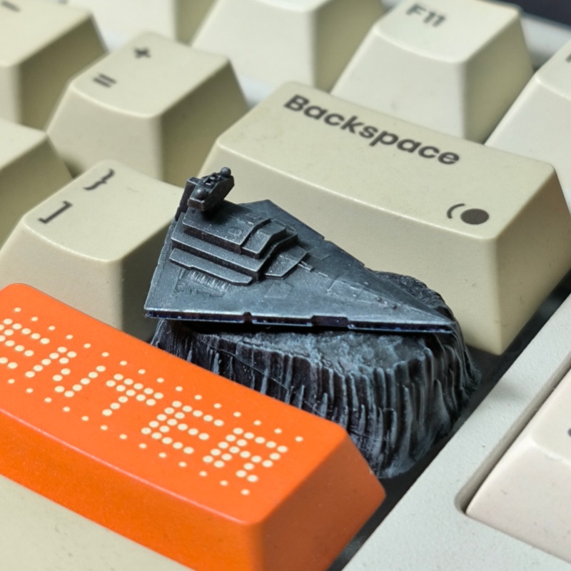 HCY Death Star Artisan Keycap  - 3D Printing Keyboard Keys บทวิจารณ์และราคา