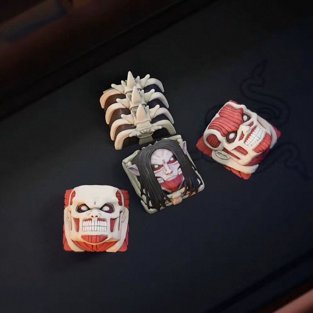 ชุดคีย์แคป NEW Attack on Titan - 3D Printing Keyboard Keys บทวิจารณ์และราคา