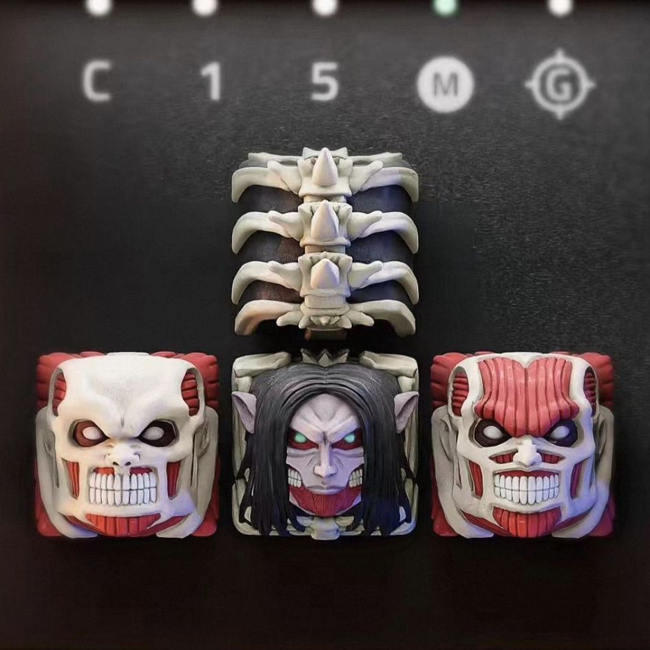ชุดคีย์แคป NEW Attack on Titan - 3D Printing Keyboard Keys บทวิจารณ์และราคา