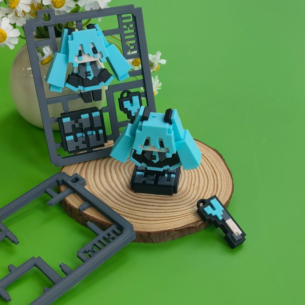 โมเดลฮัตสึเนะ มิคุ พิกเซลน่ารั - 3D Printing Gundam บทวิจารณ์และราคา