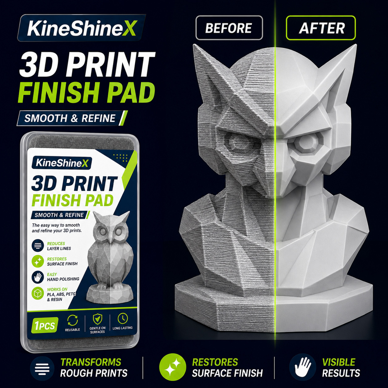 แผ่นขัดผิวสำหรับงานพิมพ์ 3 มิต - 3D Printing Model บทวิจารณ์และราคา