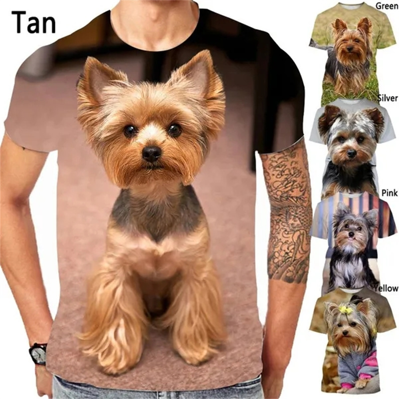 Yorkshire Terrier เสื้อยืดลายก - 3D Printing Yorkshire บทวิจารณ์และราคา