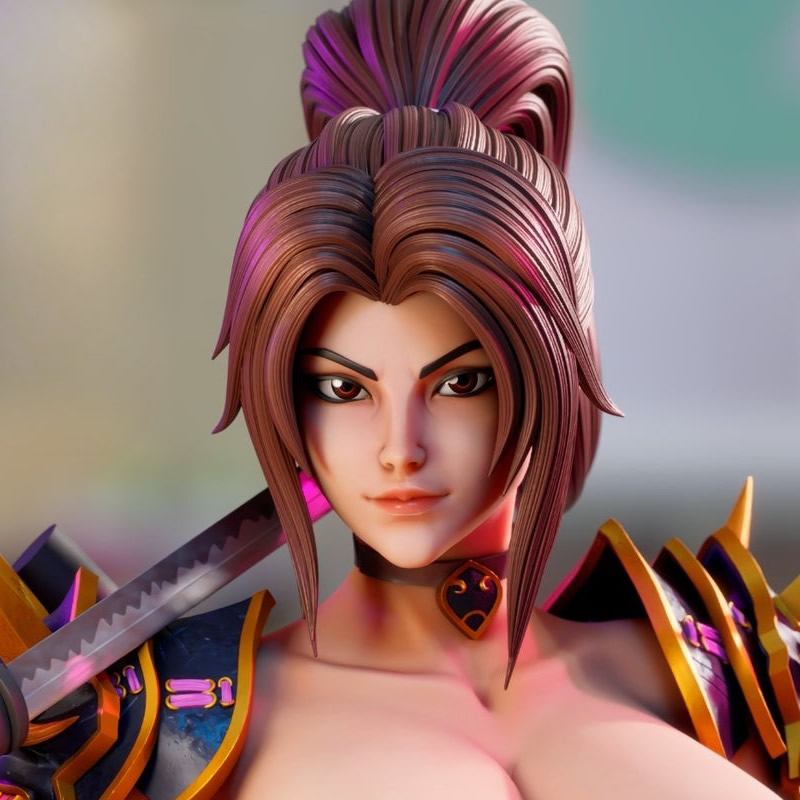 2 รูปแบบเกม 6125 Taki NSFW 3D  - 3D Printing Character บทวิจารณ์และราคา