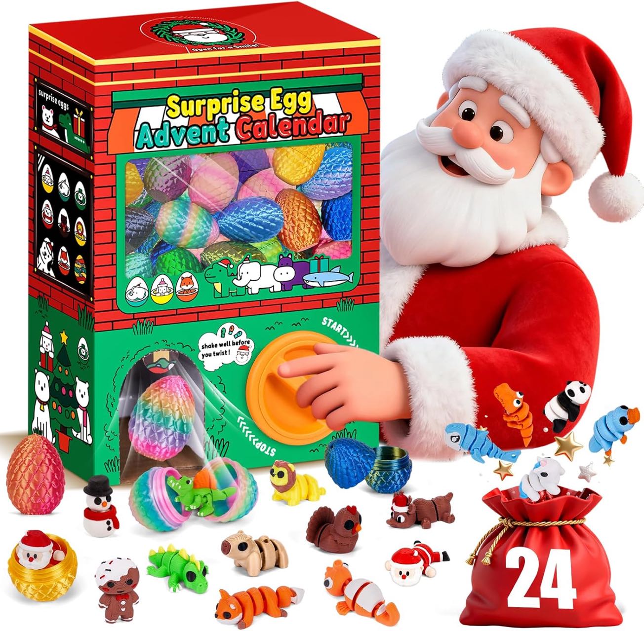กล่องของขวัญเซอร์ไพรส์ 24 ชิ้น - 3D Printing Figure บทวิจารณ์และราคา